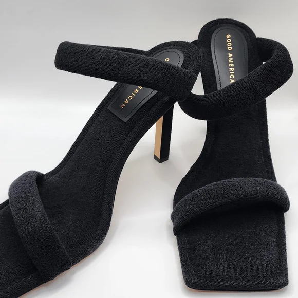 GOOD AMERICAN BLK/TERRY HEELS - Picture 4 of 9